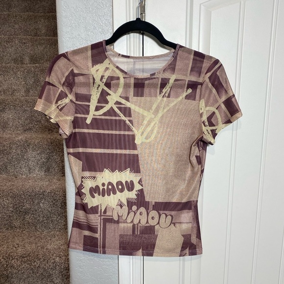 Miaou Mini Tee in Stone Mauve - Picture 8 of 11